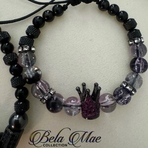 The blacker the berry, the sweeter the juice His + Hers Bracelet.
